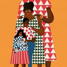 Схема вышивки «Four Generation»