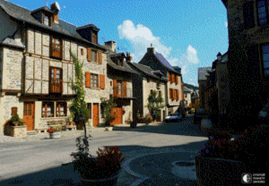 Домики - дом, дорога, улица - предпросмотр