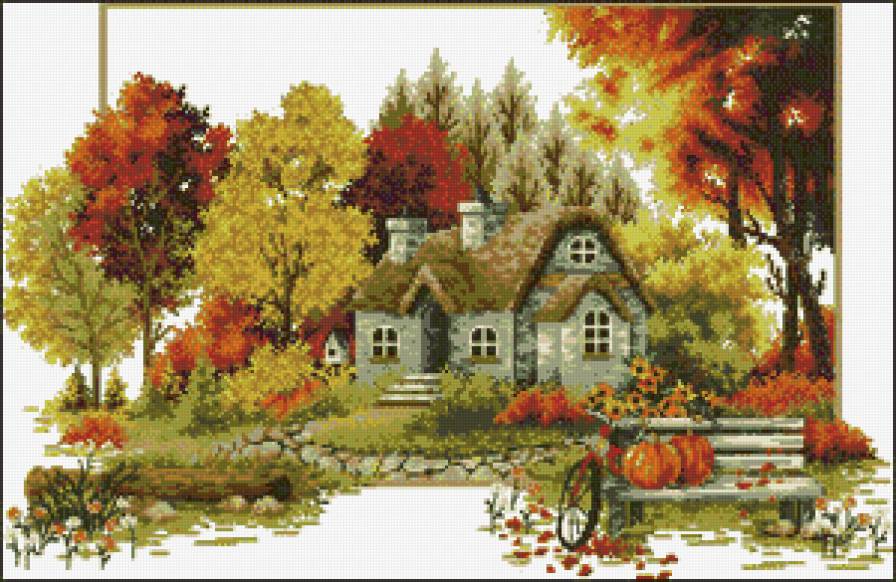 дом.осень - предпросмотр