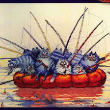 Схема вышивки «Рыбалка»