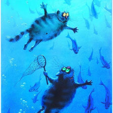 Схема вышивки «Рыболовы»