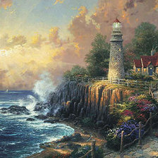 Схема вышивки «дорога к маяку»