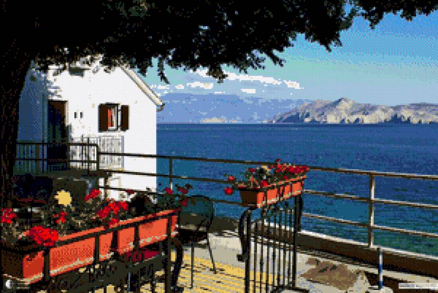 Панорама на море - море - предпросмотр