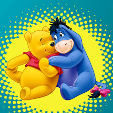 Схема вышивки «Винни Пух и Ослик»
