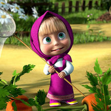 Схема вышивки «Маша и медведь»