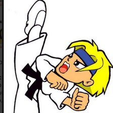 Схема вышивки «Тхэквондист (рамка 75×43 )»