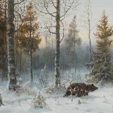 Схема вышивки «В лесу»