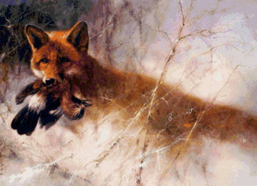 Добыча - добыча. охота, лиса - предпросмотр