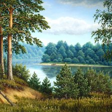 Схема вышивки «Пейзаж»