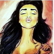 Схема вышивки «девушка»