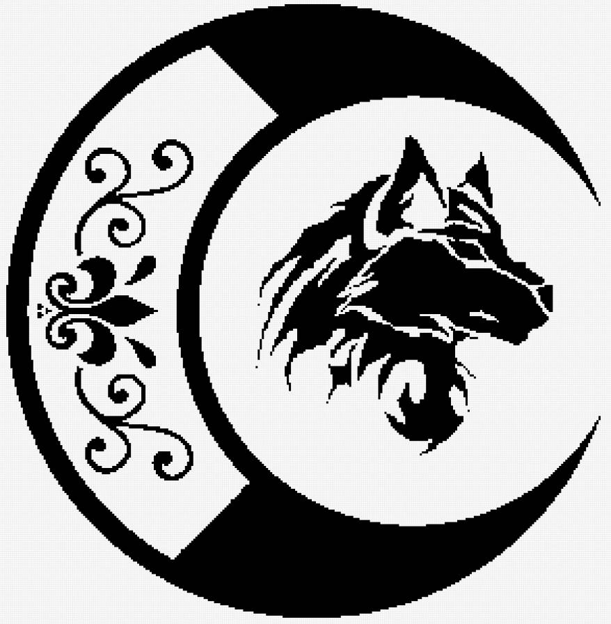 №1088296 - луна, месяц, волк - предпросмотр