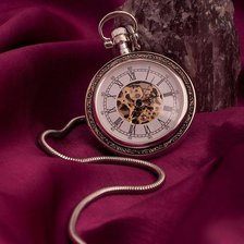 Схема вышивки «a clock»