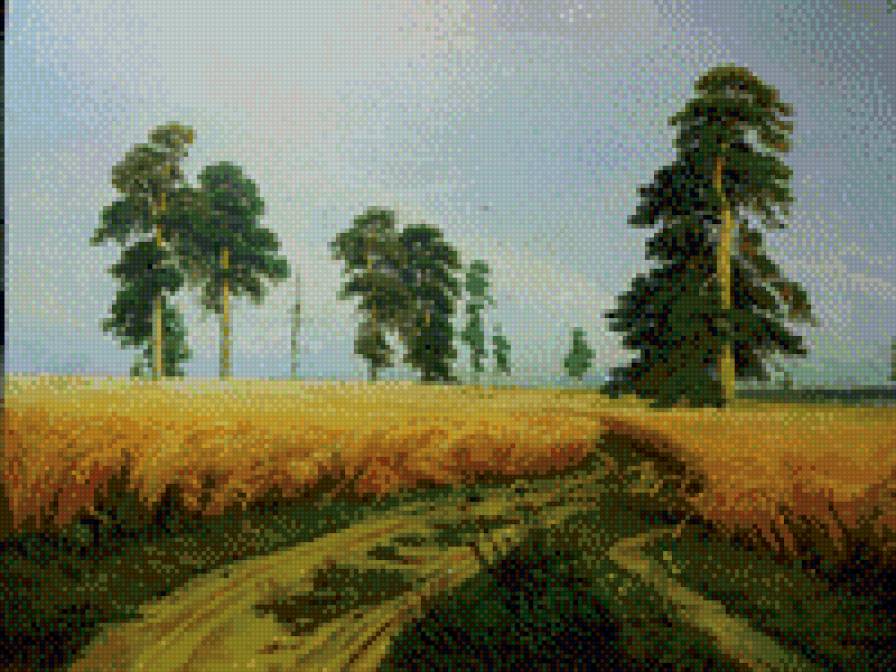 Рожь с картины И.Шишкина - картина, художника и.шишкина, рожь, лето, пейзаж - предпросмотр