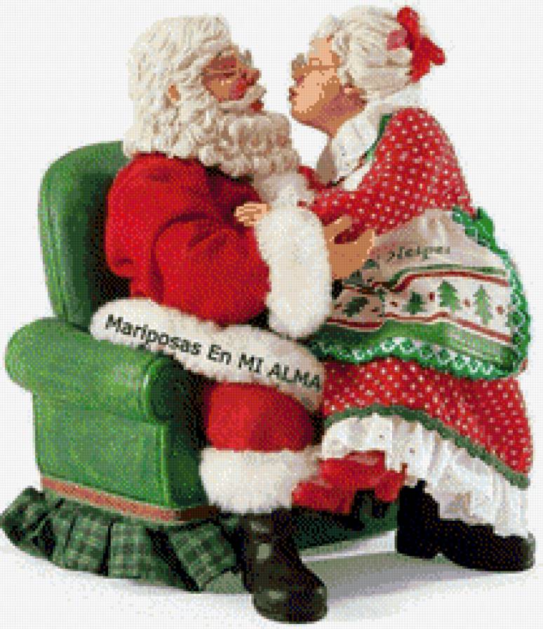 Papa y Mama Noel - navideños - предпросмотр