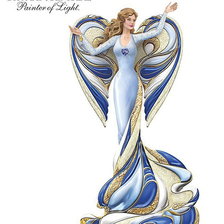 Схема вышивки «ангелы Кинкейда»