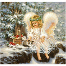 Схема вышивки «Ангел»