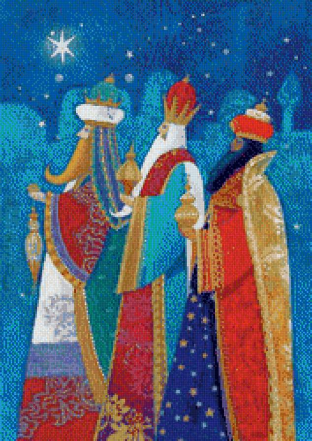 Reyes magos in blue - предпросмотр