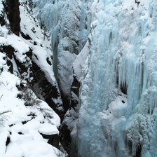 Схема вышивки «Замерзший водопад»