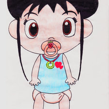 Схема вышивки «kay lan bebe girl»