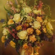 Схема вышивки «Букет цветов»