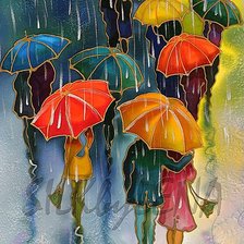 Схема вышивки «осенний дождь»