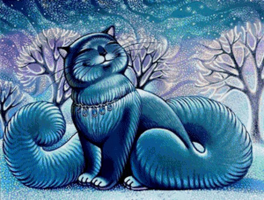 Кисуля - живопись, абстракция, акварель - предпросмотр