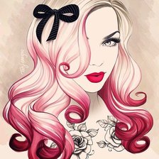 Схема вышивки «Кокетка»