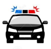 Схема вышивки «police car llavero»