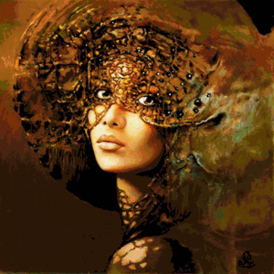 картины художников - женщина женский образ женский портрет фентези - предпросмотр