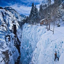 Схема вышивки «Замерзший водопад»