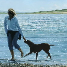 Схема вышивки «Прогулка с другом»