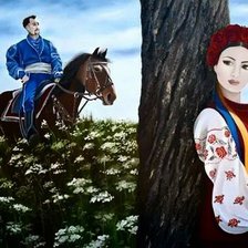 Схема вышивки «I коня я мав, i cтежку я знав..»