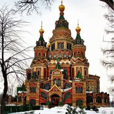 Схема вышивки «Церковь»