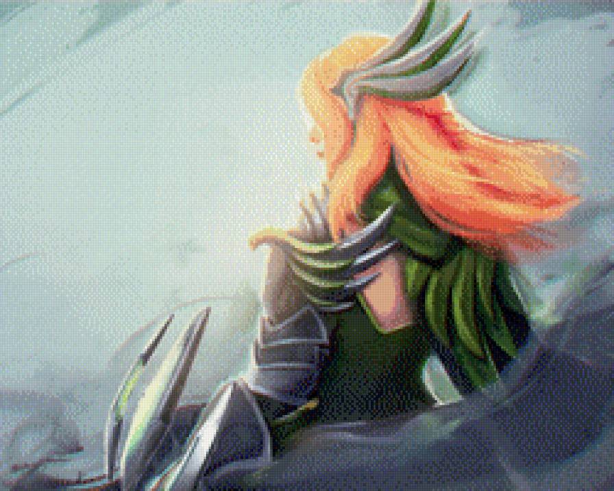 windranger - бегущая по ветру, лучница, дота2 - предпросмотр