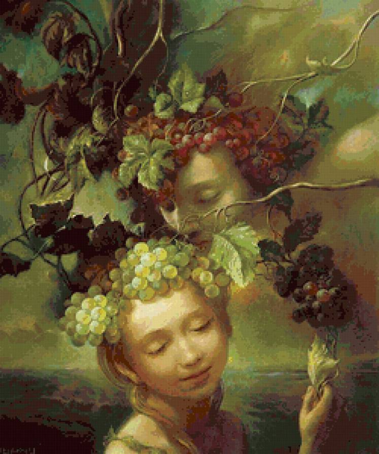 картина - женщина пара мужчина картина любовь люди портрет картина - предпросмотр