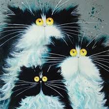 Схема вышивки «коты»