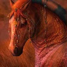 Схема вышивки «лошадка»