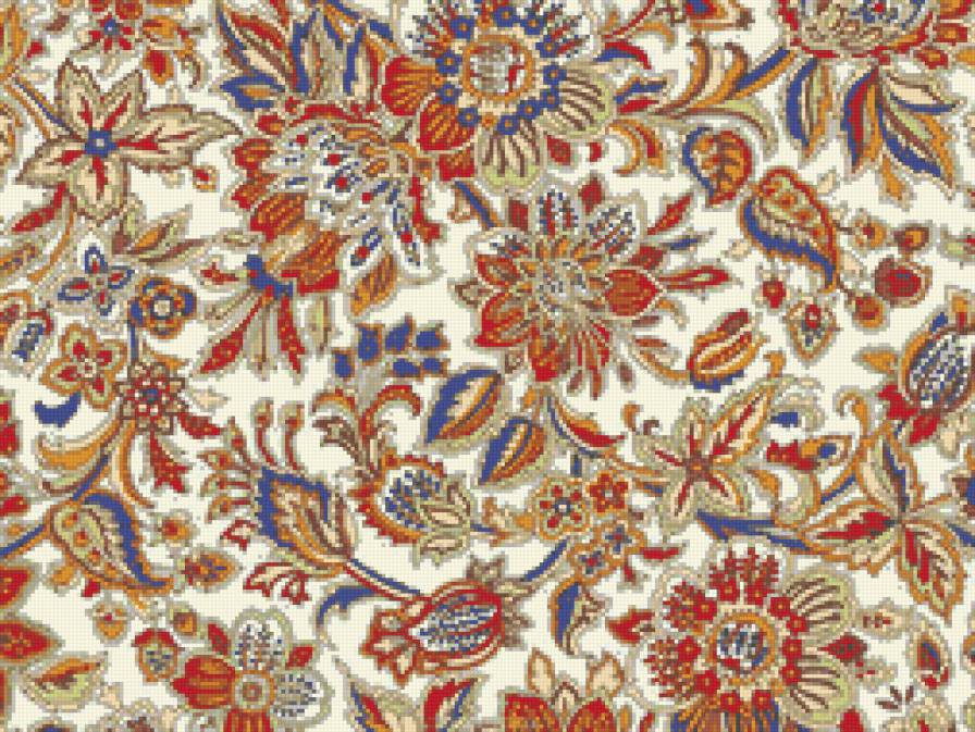 орнамент 30 цветов - орнамент - предпросмотр