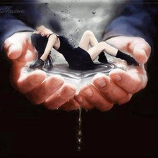 Схема вышивки «всё в твоих руках..и даже Я»