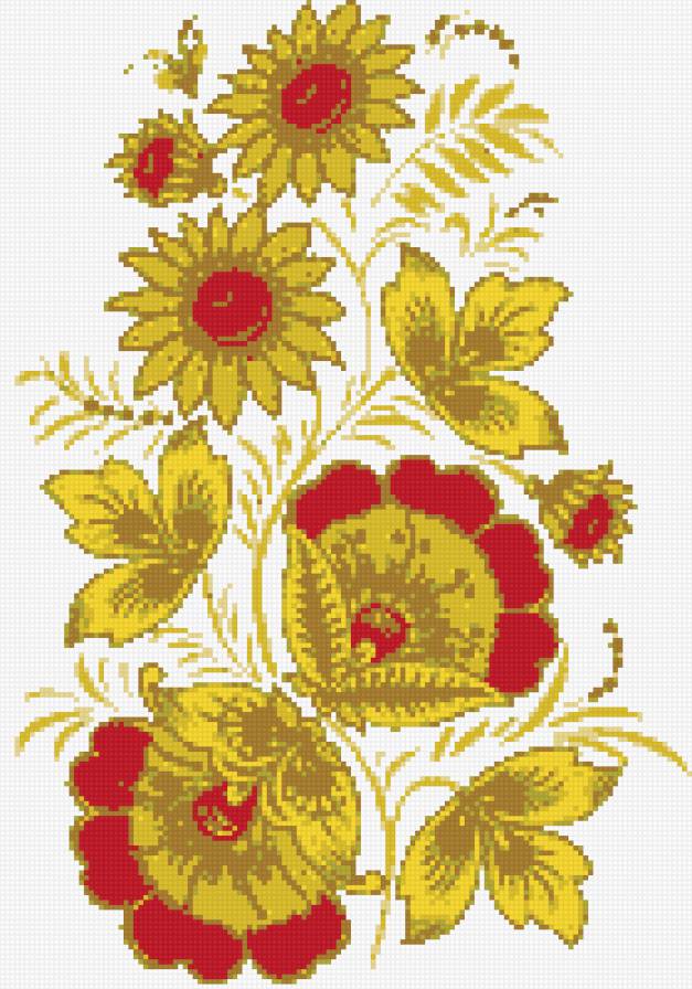 орнамент цветы - орнамент - предпросмотр