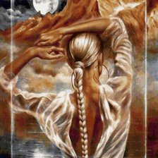 Схема вышивки «красота женщины»