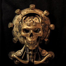 Схема вышивки «череп»