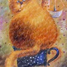 Схема вышивки «Кот»