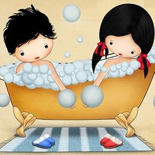 Схема вышивки «Bath»