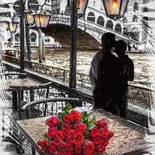 Схема вышивки «розы.пара»