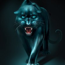 Схема вышивки «пума»