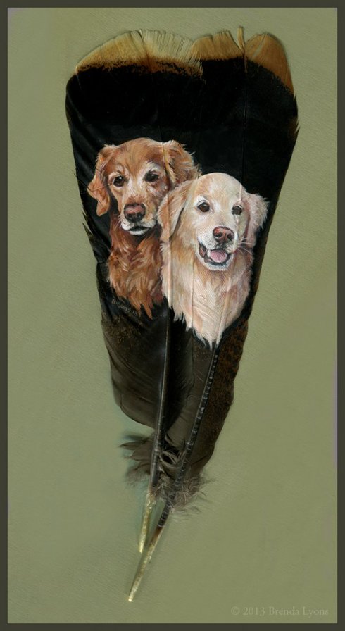 перо - собаки, перья, рисунки - оригинал