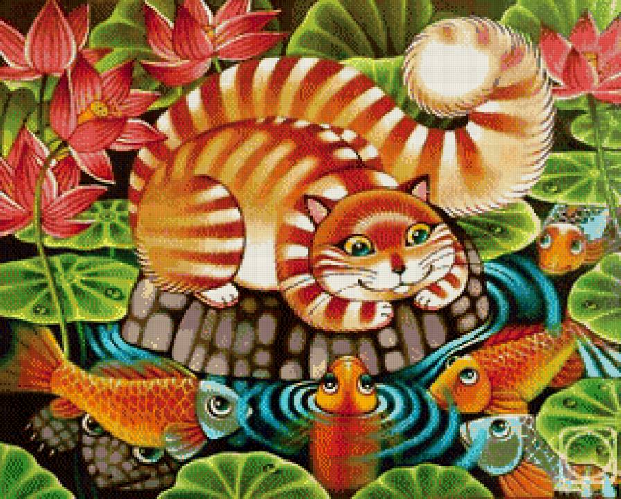 Кот абстракция - предпросмотр