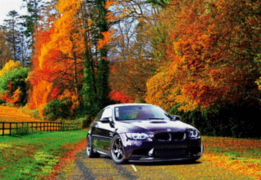 ВМW - машина, природа - предпросмотр