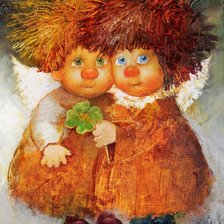 Схема вышивки «солнечные ангелочки»